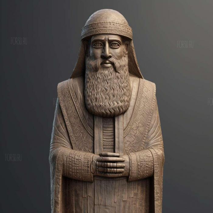 Hammurabi 2 stl model for CNC